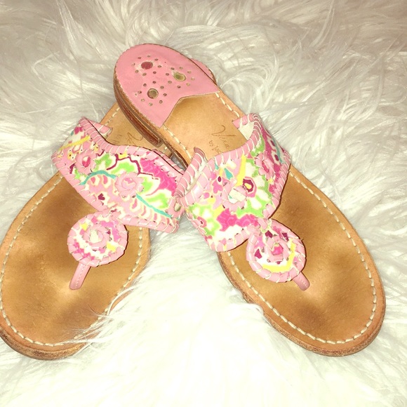 Jack Rogers | Shoes | Lilly Pulitzer Theme Jack Rogers Sandals | Poshmark